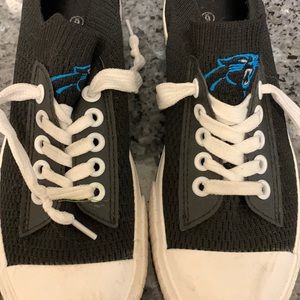 Carolina Panthers Team sneakers. Worn 3x before outgrown kids/ladies size 6